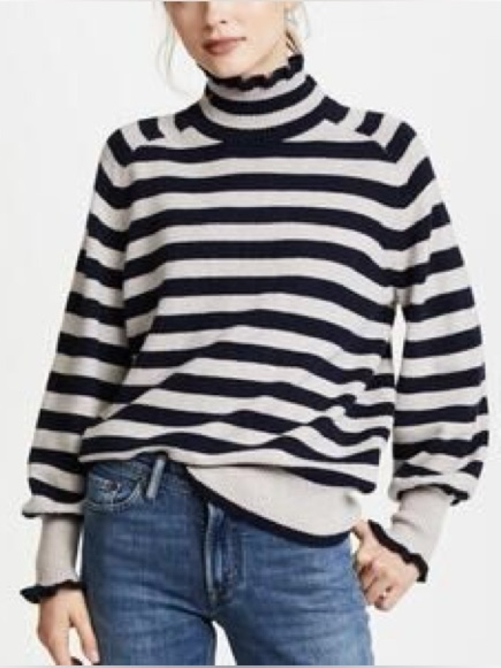 Rebecca Taylor Merino Wool Striped sweater medium